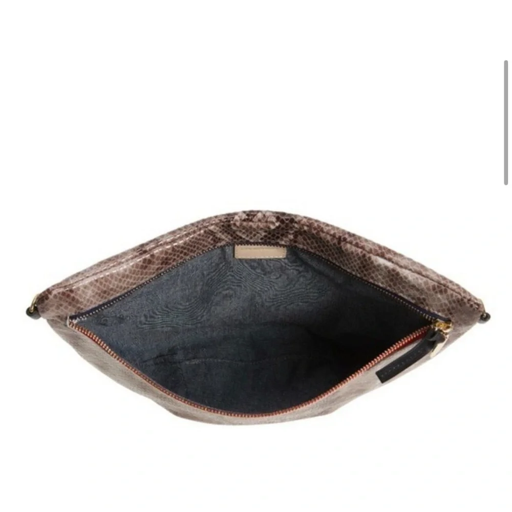 Clare V Grande Fanny leather crossbody belt snakeskin bag NWOT - Picture 3 of 11